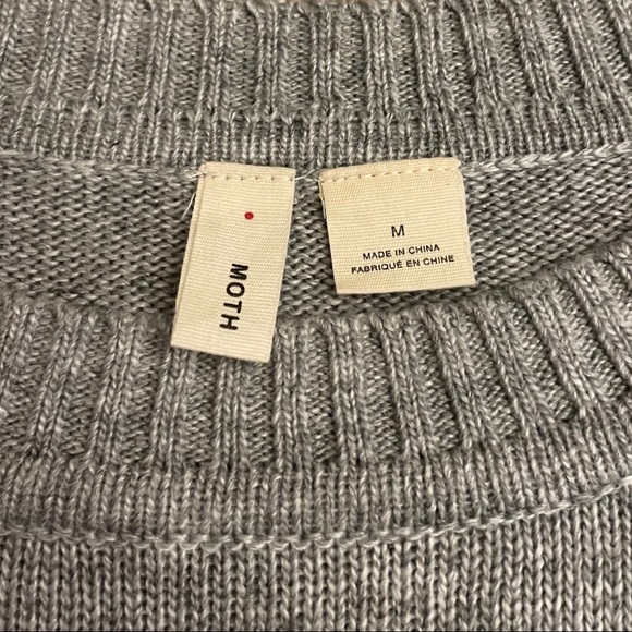 Moth by Anthropologie Gray Knit Layered Tunic Sweater - Picture 4 of 9